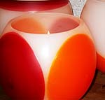 Dotted red & orange lantern
